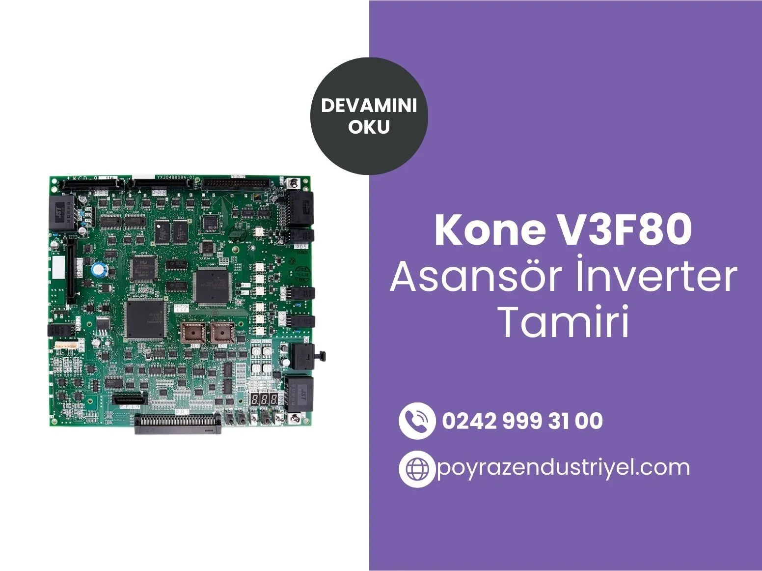 Kone V3f80 Asansör İnverter Tamiri